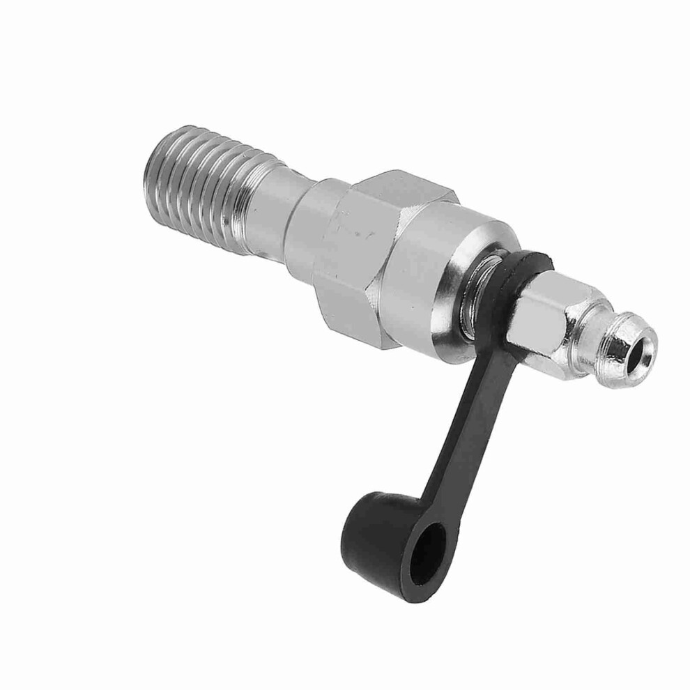 M10x1.25mm Motorcycle Brake Master Cylinder Caliper Bleed Screw Nipple Banjo Bolt Dust Cap Silver 8461324545608