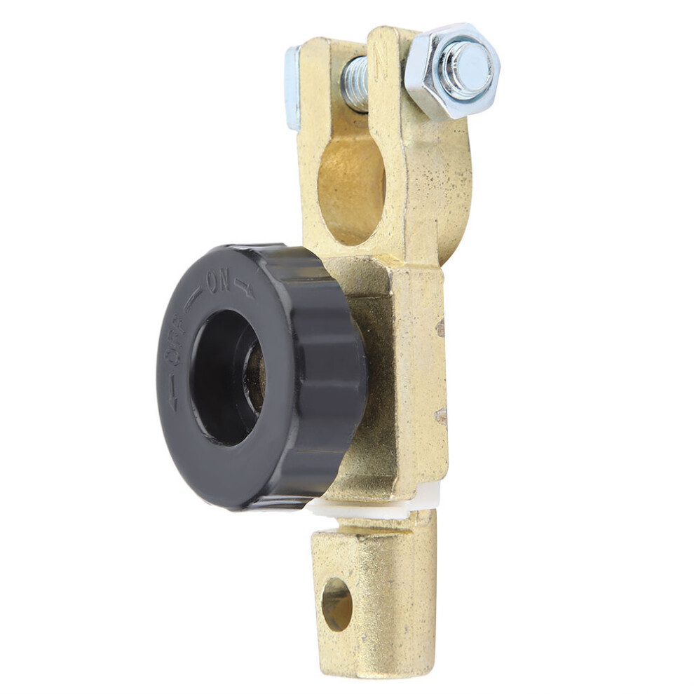 Car Auto Battery Link Terminal Knob Type Cut Off Switch Master Disconnect Isolator(Black) Black 8211324545876