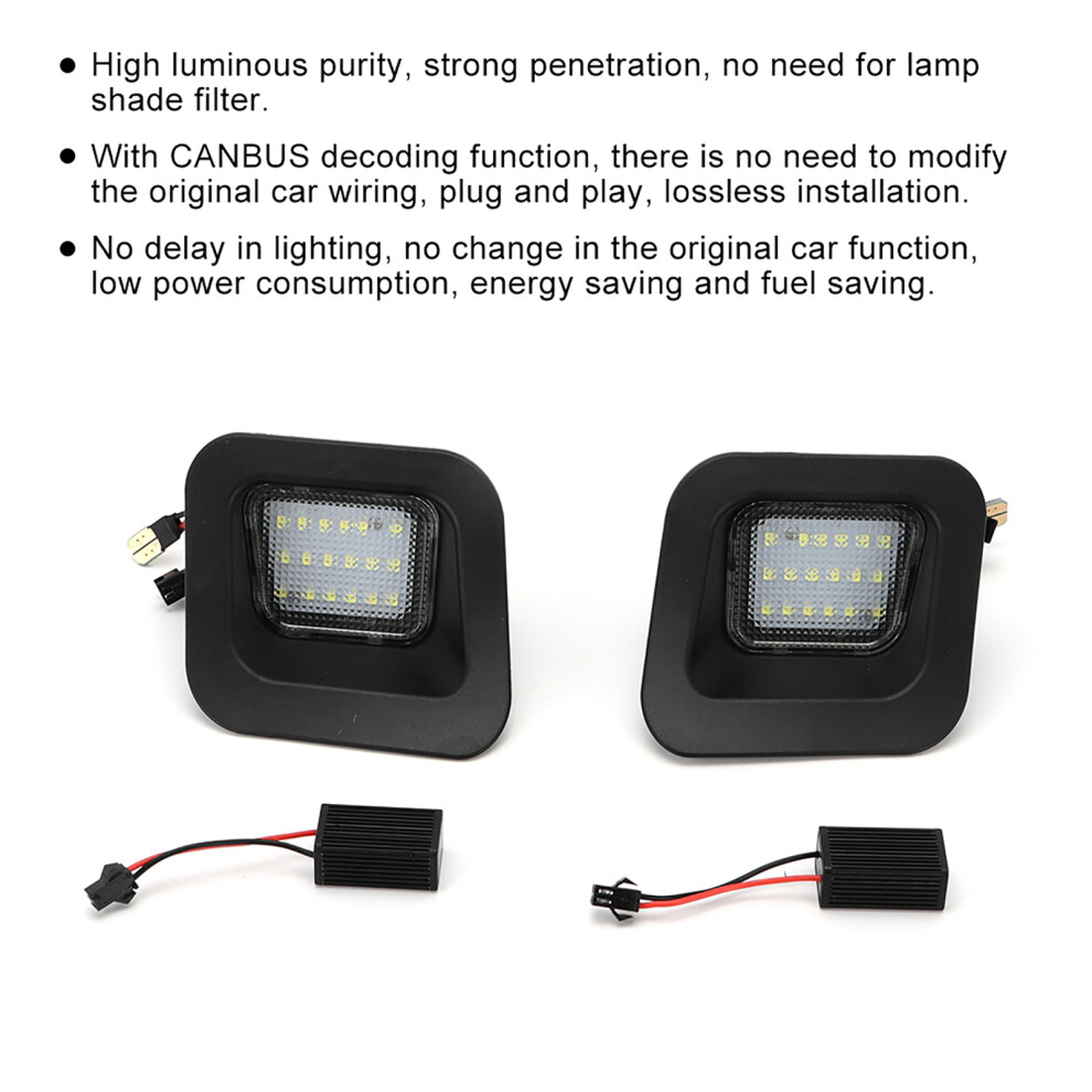 7000K Led License Number Plate Lamp With Decoder Fits For Dodge Ram 1500 2500 3500 03-18 8771324545721