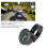 Universal Motorcycle Handlebar Mount Clock Metal Hand Grip Bar Watch Accessory (Black) 10