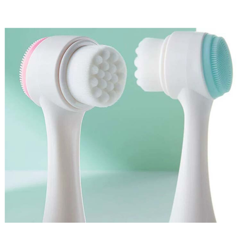 Nettoyant double face à poils souples bleu 1
