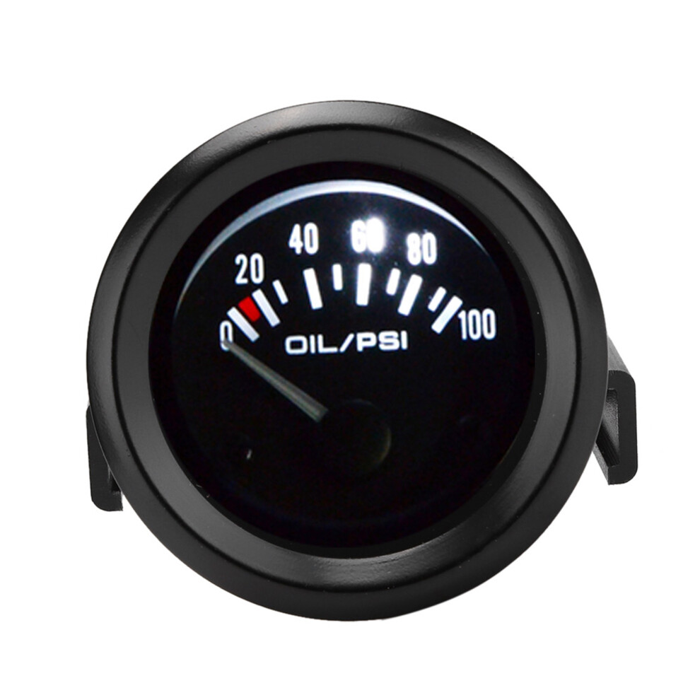 52Mm/2In 12V Universal Car Electromagnetic Oil Pressure Gauge Indicator Auto Modified Meter 8031324546235
