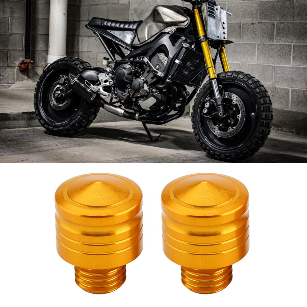 M10*1.25 Universal Motorcycle Rearview Mirror Thread Bolts Adapter Screws For Yamaha (Gold) Gold 9321324546359