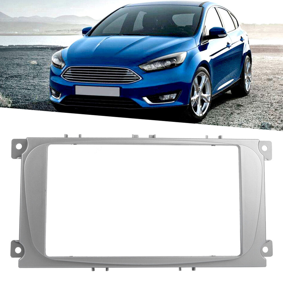 2Din 7In Navigation Fascias Frame Dvd Radio Player Panel Trim Fits For Ford Focus 2004Â2010 3301324546494