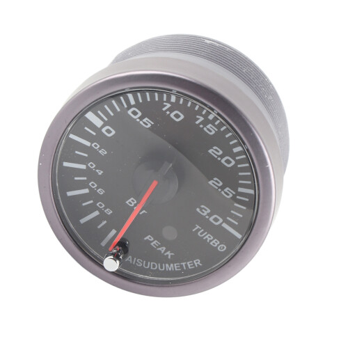 2.5inch 60mm 3.0 Bar LED Car Modification Turbo Boost Gauge Meter Pointer DC12V 2