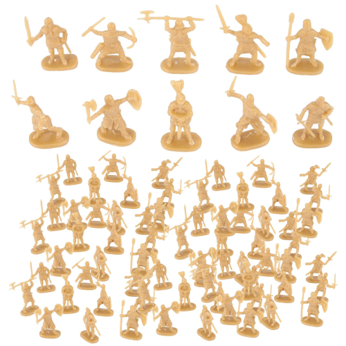 Scala 1:72, 200 pezzi per set, figurine antiche in plastica dorata 1