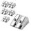 Handheld Metal Pencil Sharpener with 2 Holes, Pack of 6 2