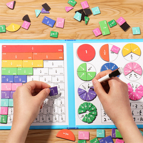 Magnetic Fraction Tiles & Fraction Circles Activity Set 2