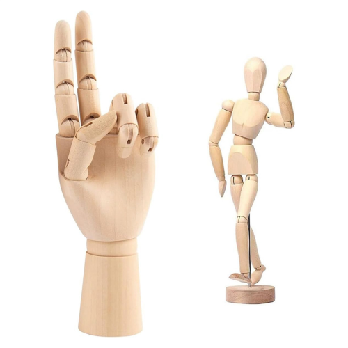 Konstnärer Träteckningsfigur Skyltdocka Människor Dockor Figurmanikin