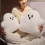 Plush Cute White Cloud Ghost Doll Halloween Cushion Children's Gift M 3