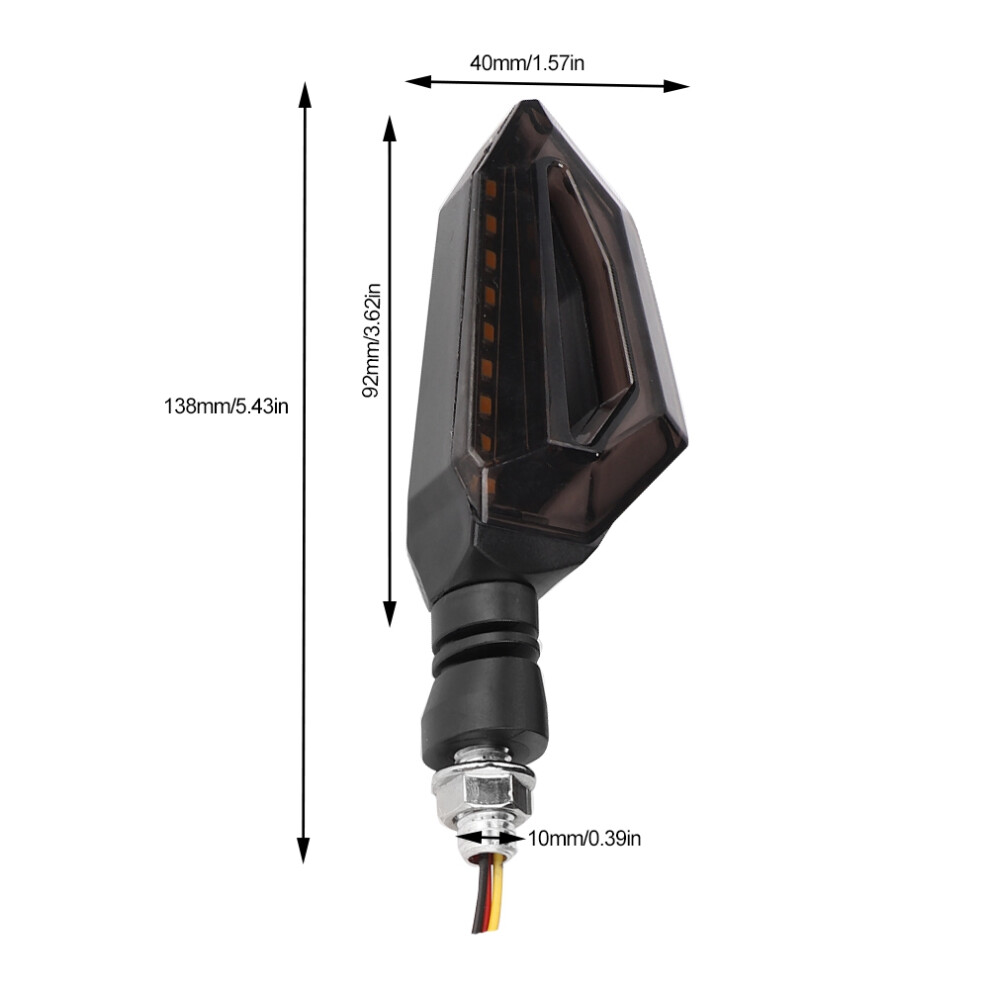 2Pcs Motorcycle Led Turn Signal Lights Turning Indicators Lamp Fit For Honda 3221324546877