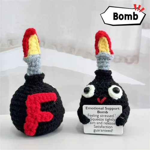 Boneca de crochê para aliviar o estresse 1