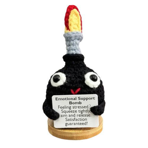 Boneca de crochê para aliviar o estresse