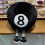 Peluche boule noire de billard n 8 (dessin animé) 6