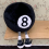 Peluche boule noire de billard n 8 (dessin animé) 3