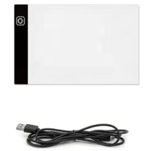 Mesa de luz LED A5 com intensidade ajustável para desenho e decalque.