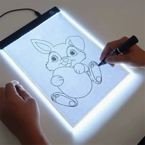 Mesa de luz LED A5 com intensidade ajustável para desenho e decalque. 2
