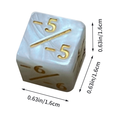 24 fichas de dados acrílicos (blancos) 2