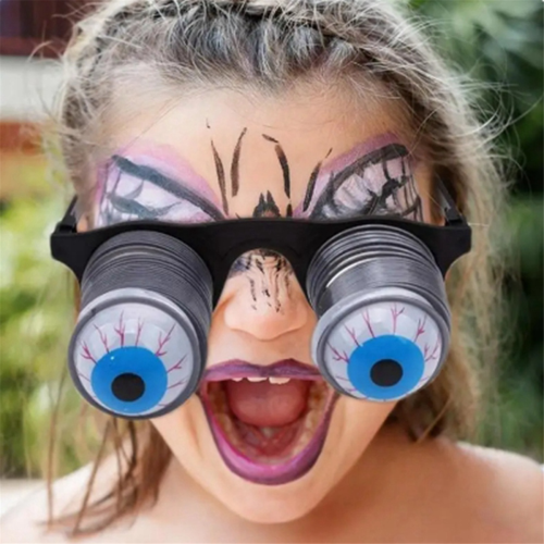 Halloween, praskajúce oči, padajúce, okuliare, horor, maškaráda, A 2