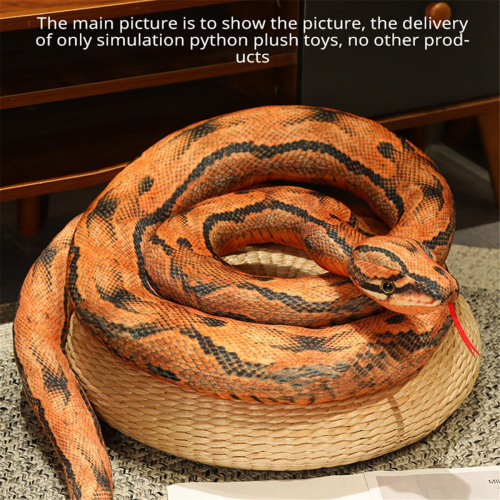 Simulation Python Plush Toy Gift Golden Python 1