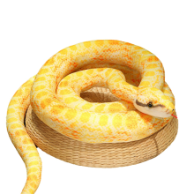 Simulation Python Plush Toy Gift Golden Python