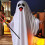 Spökkostym för barn Vit spökmantel Cosplay-kläder Rollspel 4