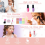 Kit trucco per bambini con specchio e giocattoli lavabili per il trucco 3