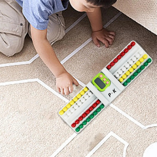 Brinquedo interativo de combinação de cores do arco-íris com contas 1