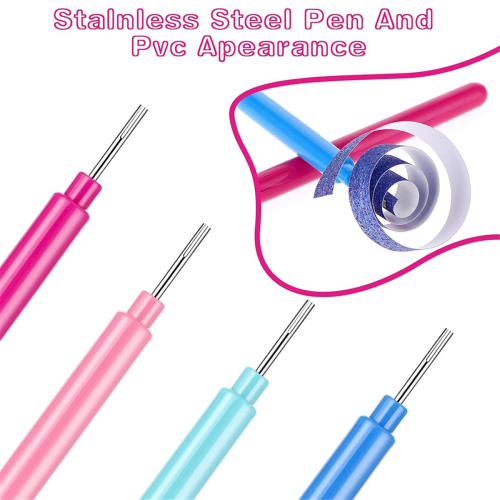 Paper Quilling Tools 24 Pcs Quilling Paper Slotted Tools Kit 4 Colors 2