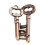 Intelligent Lock Speelgoed Hersentester Ontwikkeling Legering Sleutelhanger Puzzel 4