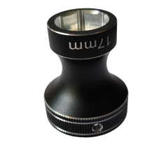 17MM wiel inbussleutel gereedschap inbusmoeren huls zwart + zilver