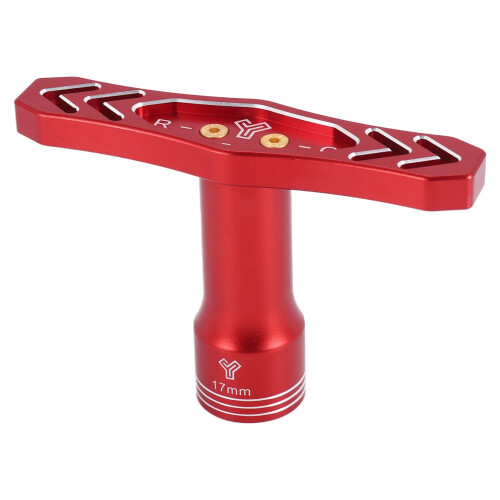 Chiave esagonale per ruote da 17 mm per pneumatici per auto RC da 1/8 e 1/10, rossa