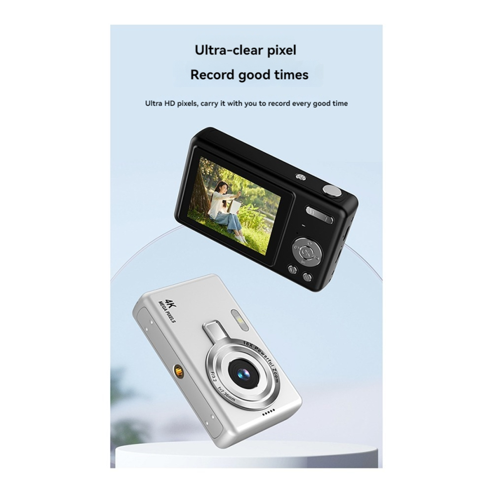 Hd 1080P 96Mp Digital Camera For Children - 16X Zoom, Black 4851814555271