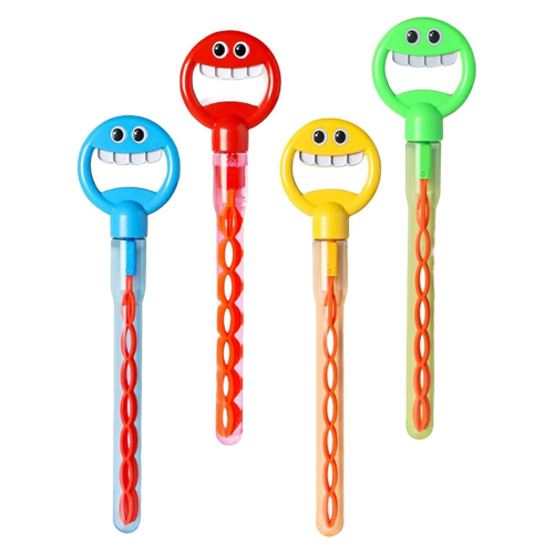 Hand-Held Smiling Face Five-Claw 32-Hole Bubble Wand 1