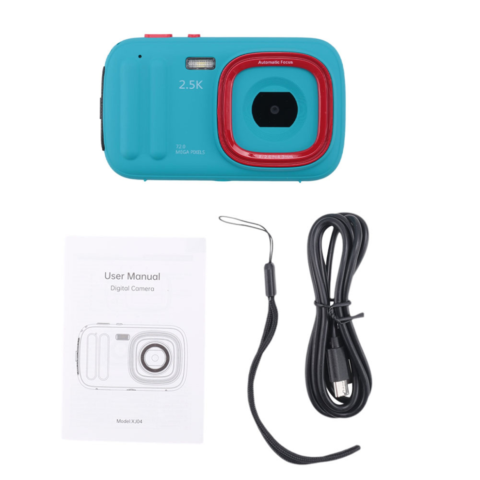 72Mp Digital Camera 2.5K Compact Point And Camera, Blue 4851814555042
