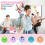 Mini karaokemachine met 2 microfoons, Bluetooth-microfoon, liedjesspeelgoed, C 2
