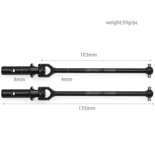 EX-07 EX07 Metalldrivaxel CVD-drivaxel 2