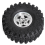 Conjunto de 4 rodas de metal de 1,9 polegadas com pneus de 118 mm de diâmetro externo para Axial, cor prata. 3