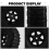 Conjunto de 4 rodas de metal Beadlock de 122 mm (1,9 polegadas) com pneus de borracha, pretas. 7