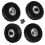 Conjunto de 4 rodas de metal Beadlock de 122 mm (1,9 polegadas) com pneus de borracha brancos. 2