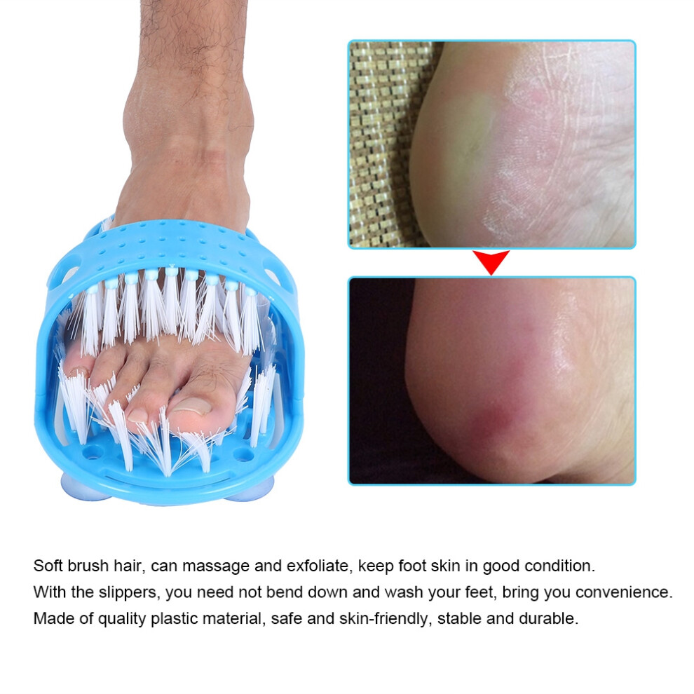 Bath Shoes Foot Washing Brush Foot Cleaning Massage Slippers Exfoliating Scrubber Brush