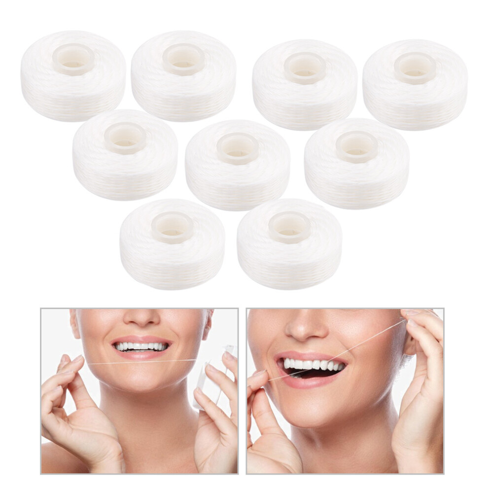 Dental Care Floss Disposable Tooth Cleaner Dental Toothpick Oral Care Tool 50 Meters 9Pcs
