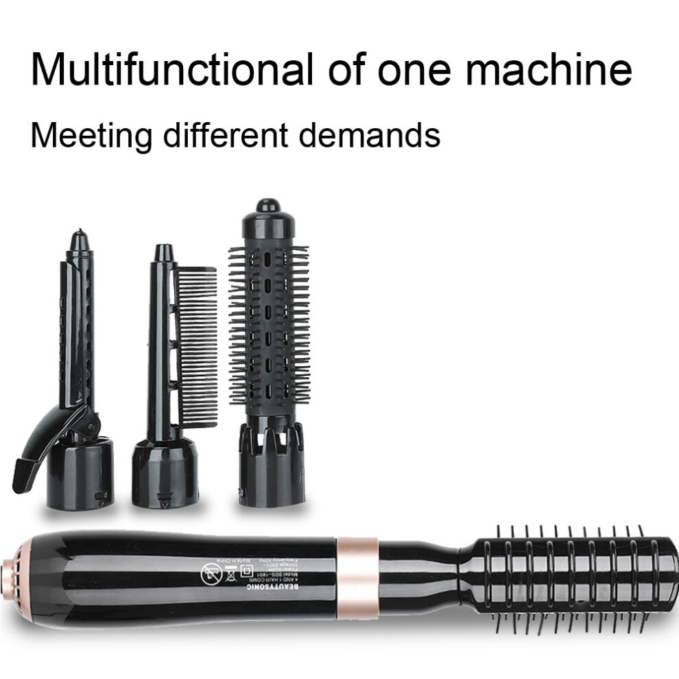 4 in 1 Multifunctional Hair Dryer & Styler Hot Air Comb Straightener Curler