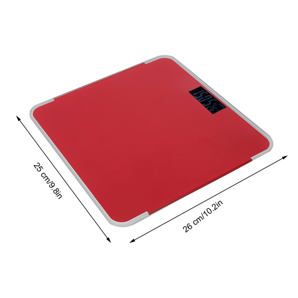 Red Household Smart Electronic Led Digital Body Fat Scale Accurate Measure Weight