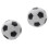 5x Palline da calcio balilla da 32 mm in plastica per interni, colore nero e bianco 4