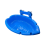 Papageienfuttertablett, multifunktionale blaue Badewanne, stehende Duschbox 1