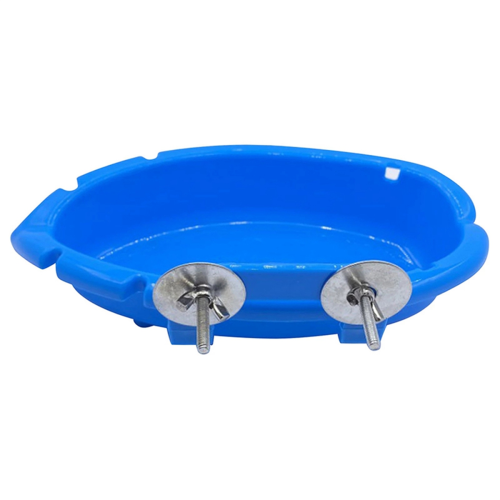 Papageienfuttertablett, multifunktionale blaue Badewanne, stehende Duschbox 2