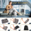 Inflatable Airplane Foot Rest with Hand Pump and Carry Bag 4