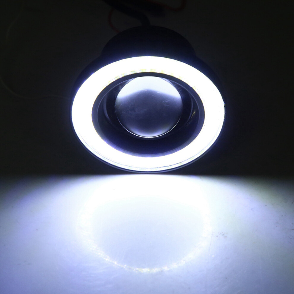 Universal 2Pcs 10W Led Cob Angel Eyes Daytime Running Car Vehicle Fog S (3.0In) Light 6911324549868