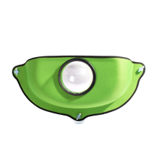 Hamaca para gatos con repisa para ventana, estante para arena, hamaca para tomar el sol, verde